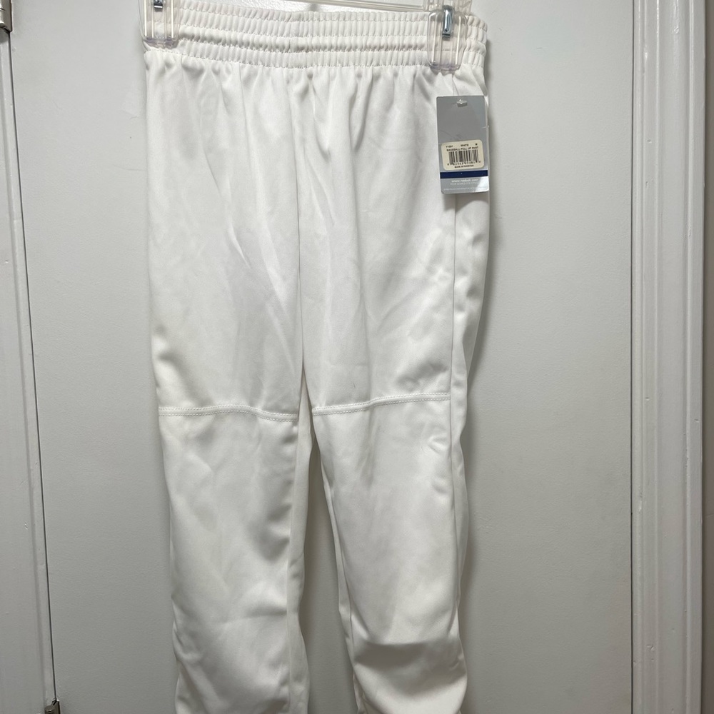 ✅YOUTH BOYS WHITE REEBOK  BASEBALL PANTS